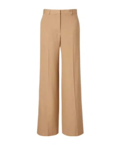 The Row Dender Silk Wide-leg Pants In Nude