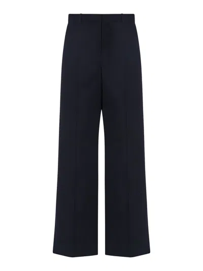 The Row Dender Wool Trousers In Blue