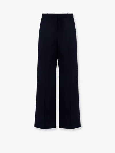 The Row Dender Wool Trousers In Blue