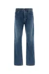 The Row Straight Leg Denim Trousers With Belt Loops In Blue