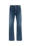 The Row Straight Leg Denim Trousers With Belt Loops In Blue