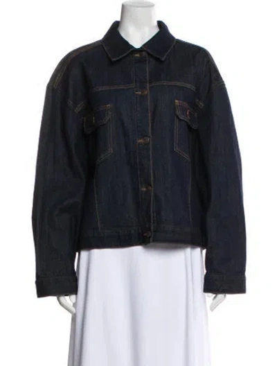 Pre-owned The Row Denim Jacket In Blue