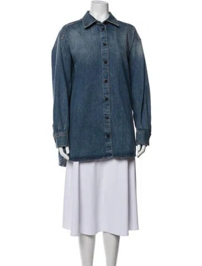 Pre-owned The Row Denim Jacket In Blue