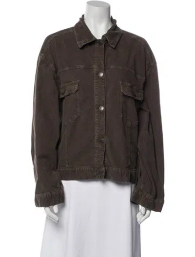 Pre-owned The Row Denim Jacket In Brown