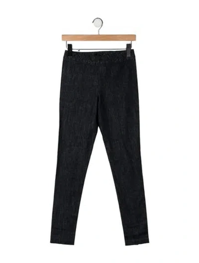 Pre-owned The Row Denim Skinny Leg Pants In Black