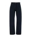 The Row Borjis Rigid High-rise Straight-leg Jeans In Black