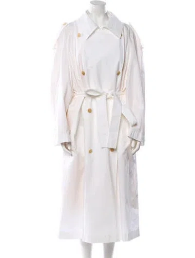 Pre-owned The Row Denver Silk Down Coat In White