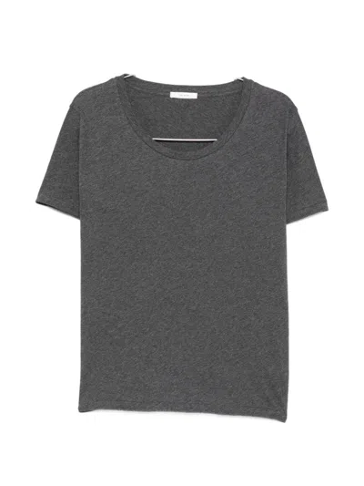 The Row Dera Cotton T-shirt In Grey