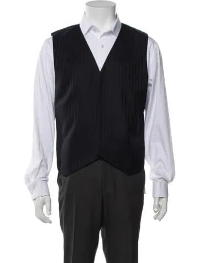 Pre-owned The Row Derek Wool Suit Vest In Blue