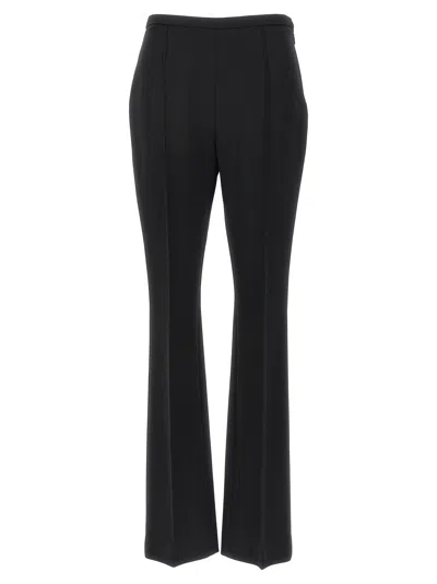 The Row Dina Wool-blend Straight Pants In Black