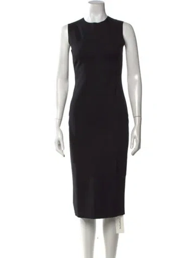 Pre-owned The Row Devi Midi Length Dress In Blue