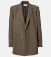 The Row Devlin Wool Blazer In Gray
