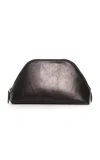 The Row Devon Leather Pouch In Black