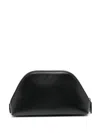 The Row Devon Leather Pouch In Black