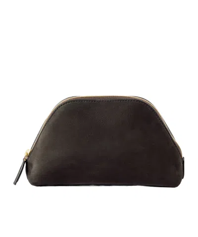 The Row Devon Mini Clutch In Brown