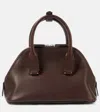 The Row Womens Dark Brown Pld Devon Mini Leather Bag In Brown