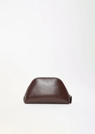 The Row Devon Pouch In Chocolate
