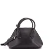 The Row Devon Top Handle Bag Leather Mini In Black
