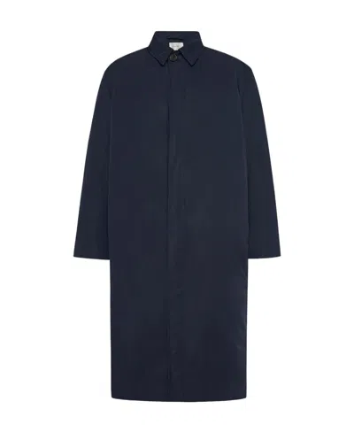 The Row Django Lapel Coat In Black