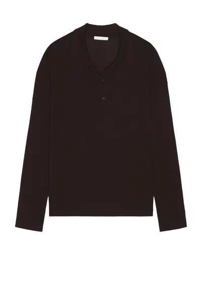 The Row Djon Polo In Brown