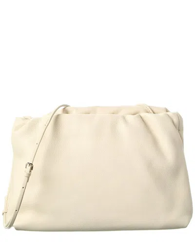 The Row Dnu Inv  Bourse Leather Clutch In White