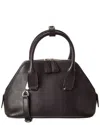 The Row Dnu Inv  Devon Mini Leather Satchel In Black