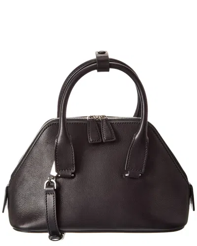 The Row Dnu Inv  Devon Mini Leather Satchel In Black