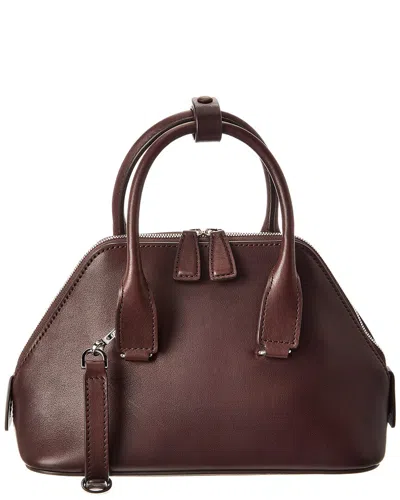 The Row Dnu Inv  Devon Mini Leather Satchel In Brown