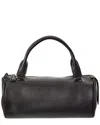 The Row Dnu Inv  Edith Leather Clutch In Black