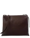 The Row Dnu Inv  Nu Twin Leather Shoulder Bag In Brown