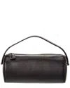 The Row Dark Brown Round 90 Shoulder Bag In Brown