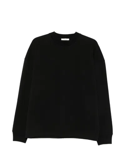 The Row Dolino Dropped-shoulder Sweatshirt In Black