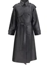 The Row Domeka Trenchcoat In Schwarz