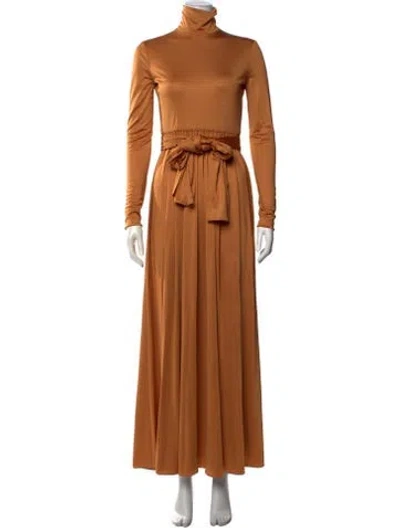 Pre-owned The Row Dominique Dress Long Dress In Orange
