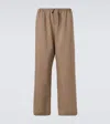 The Row Donatello Mid-rise Wool Wide-leg Pants