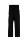 THE ROW BLACK WOOL DONATELLO WIDE-LEG PANT