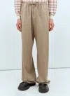 The Row Donatello Wool Wide-leg Pants In Grey