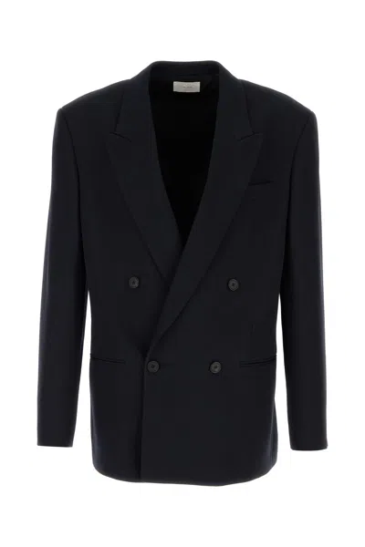 THE ROW THE ROW NAVY BLUE WOOL DONNES JACKET
