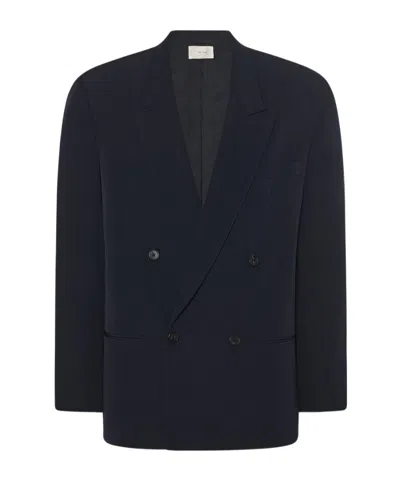 The Row Donnes Wool Suit Coat In Black