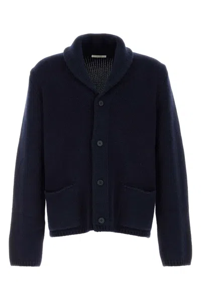 The Row Navy Blue Cashmere And Cotton For Cardigan