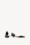 The Row Brown Liisa Kitten Dorsay Pumps In Black