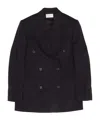 The Row Double-breasted Blazer In Black