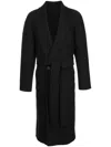 The Row Wool And Cashmere Oversized Coat In Black