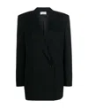 The Row Diomede Double-breasted Wool Blazer In Black