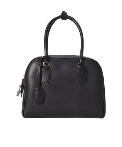 The Row Double-handle Cross-body Bag In Black