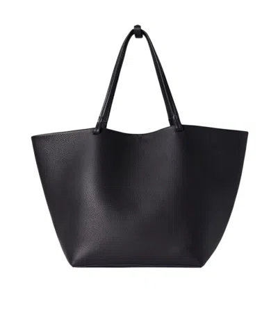 The Row Double-handle Handbag In Black