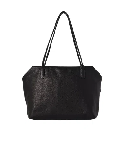 The Row Double-handle Handbag In Midnight Ans