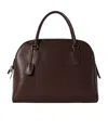 The Row Double-handle Handbag In Maroon