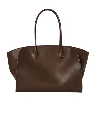 The Row Double Handle Shoulder Bag In Green