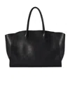 The Row Double Handle Tote Bag In Black
